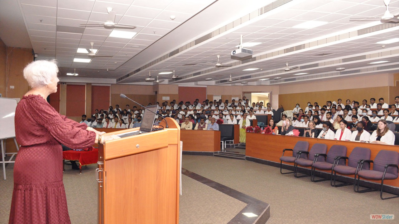 Prof Sharon Bryne delivering Guest lecture at the Interactive session - 11 th Jan 2023 - 2